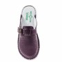 Saboti medicali femei,VIOLET din piele naturala , Med-Line BR128VIOLET